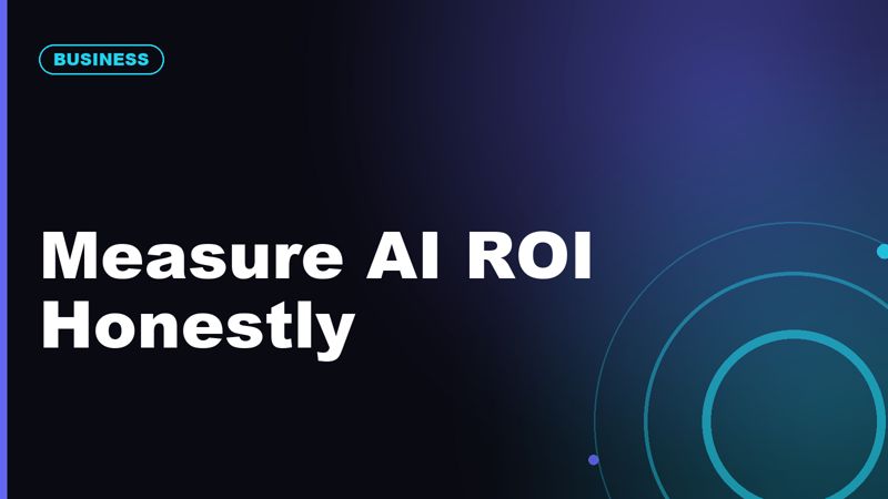 How to Measure AI ROI Without Fooling Yourself